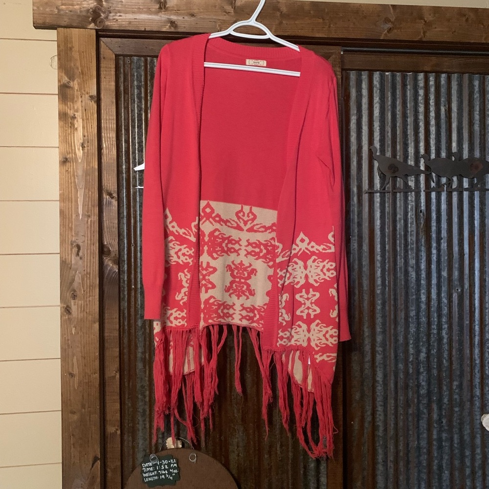 Knee length sweater
